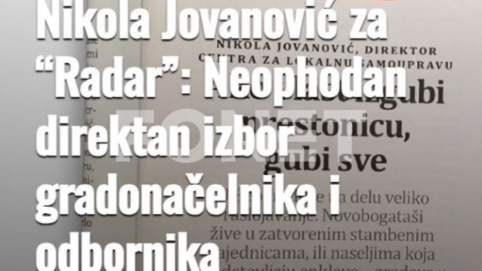 Neophodan direktan izbor